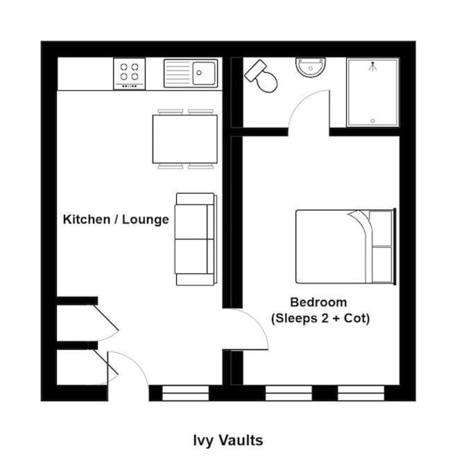 Unique 1 Bedroom Apartment-Bath Ngoại thất bức ảnh